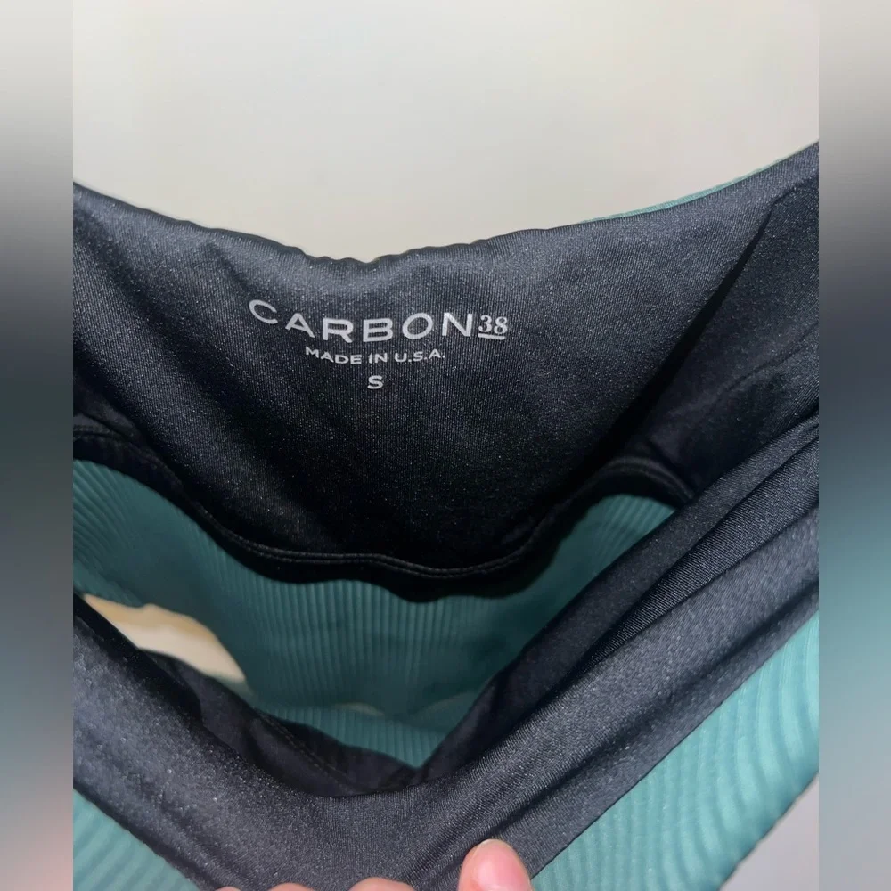 Carbon38 Green Ribbed Tank Top - Picture 5 of 5
